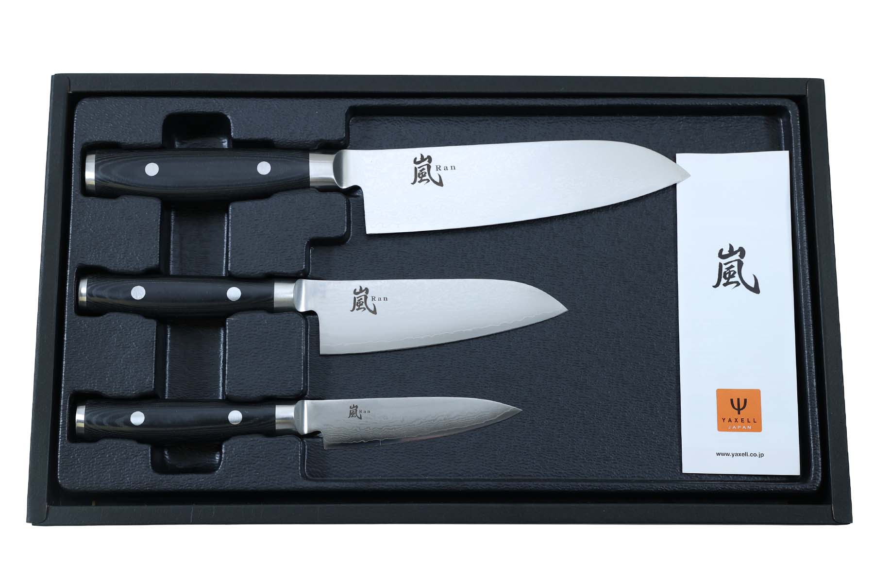 Coffret de 3 couteaux japonais Yaxell Ran