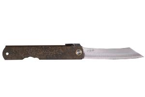 Couteau japonais Higonokami laiton marron